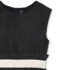 Geplooide jurk met korte mouwen KARL LAGERFELD KIDS 
                    GIRL