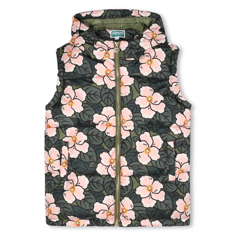 Donsjack met afneembare mouwen KENZO KIDS 
                        GIRL