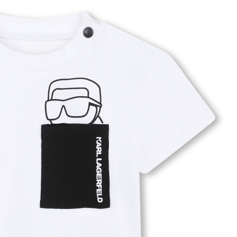 T-SHIRT EN BROEK SET KARL LAGERFELD KIDS 
                        BOY