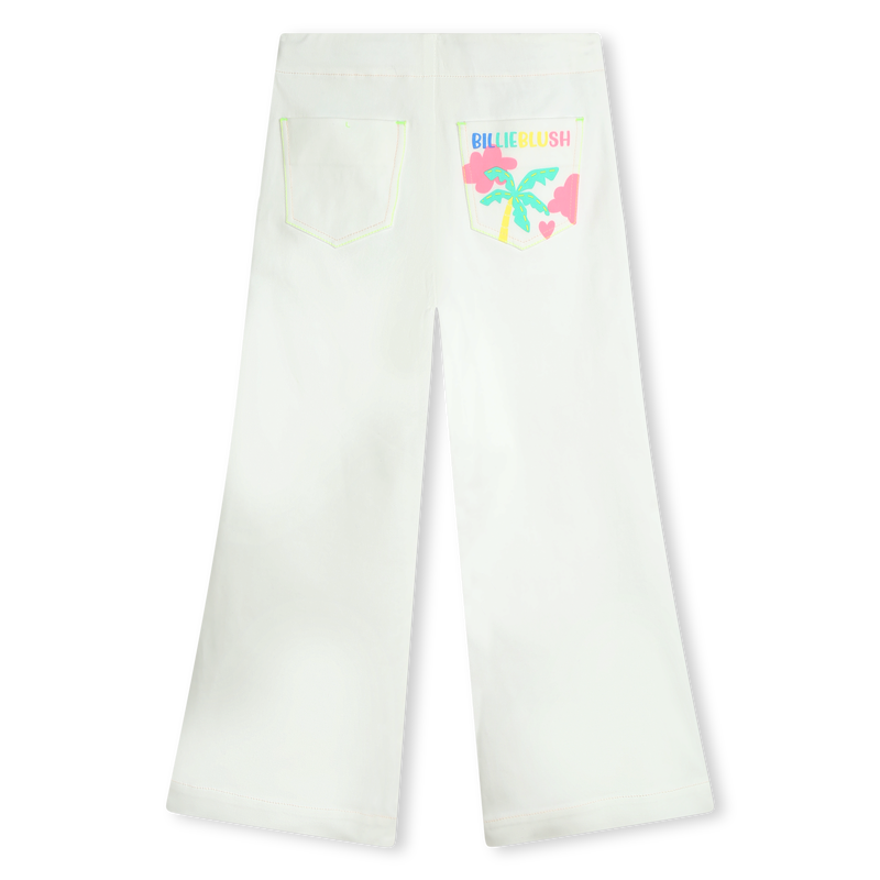 Brede broek van twill