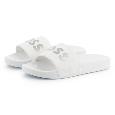 Slippers met reli&euml;flogo BOSS BOY