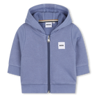 Joggingsweatshirt met ritssluiting, LAVENDELBLAUW, hi-res