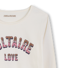 Bedrukt T-shirt met lange mouwen ZADIG VOLTAIRE 
                    GIRL