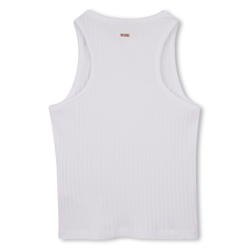 TANKTOP MET METALEN PLAAT BOSS 
                        GIRL