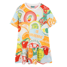 Veelkleurige jurk met print KENZO KIDS 
                    GIRL