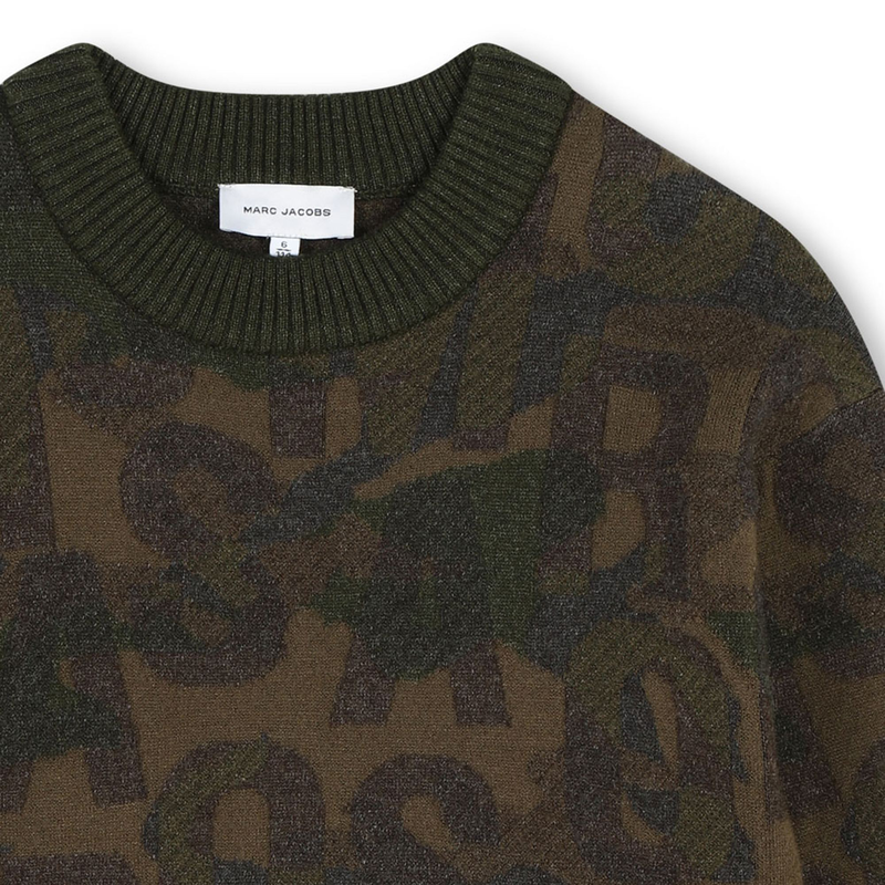 Trui met ingeweven motief MARC JACOBS 
                        UNISEX