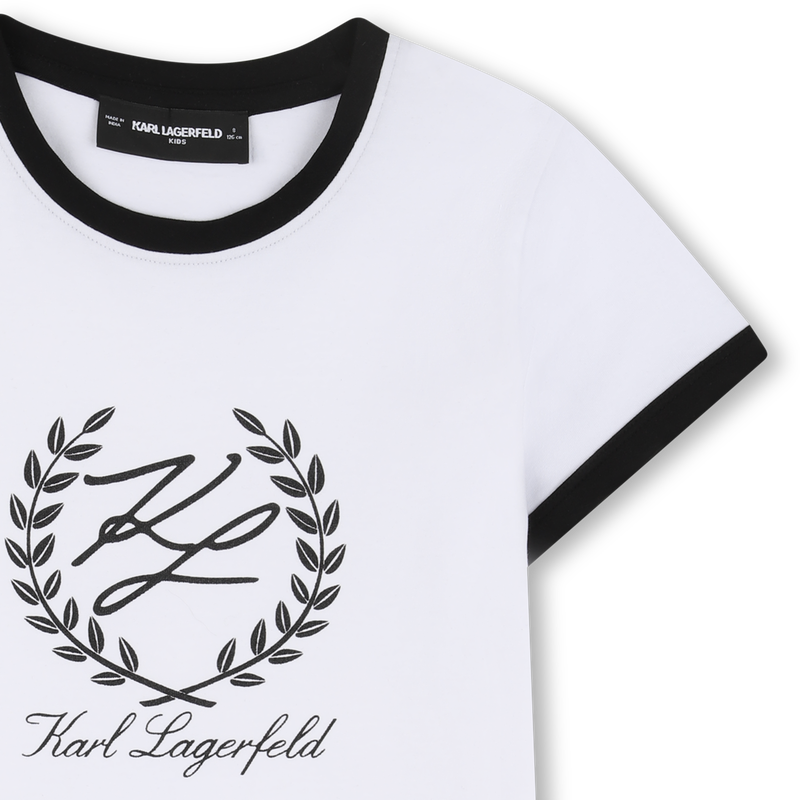 T-SHIRT MET KORTE MOUWEN KARL LAGERFELD KIDS 
                        GIRL