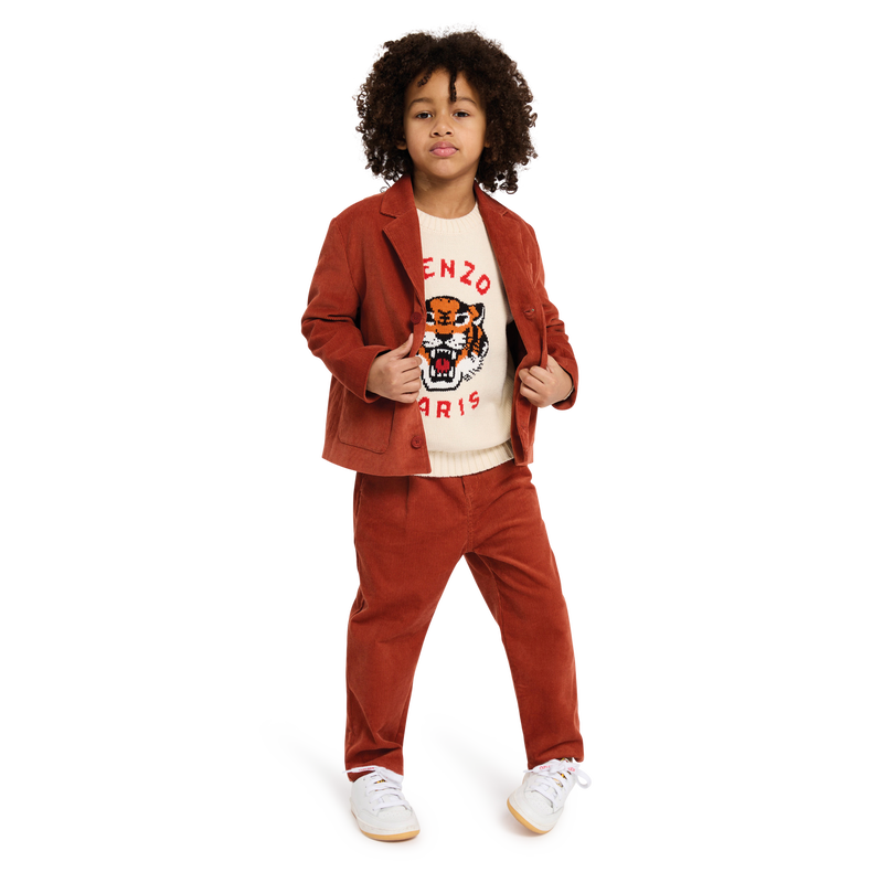 Kostuumjasje van velours KENZO KIDS 
                        BOY