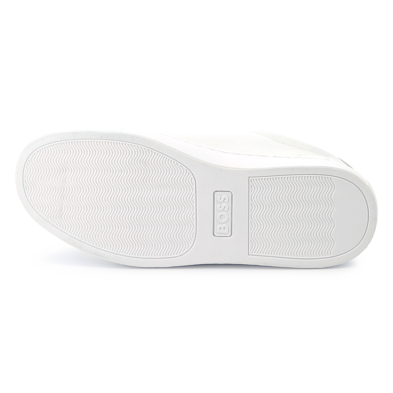 Lederen sneakers met veters