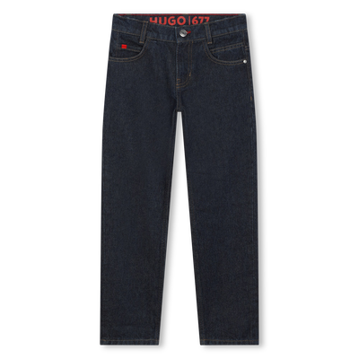 Katoenen 5-pocket-jeans HUGO BOY
