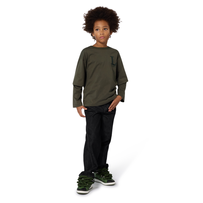 T-shirt met dubbele mouwen LANVIN 
                        BOY