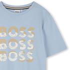 Katoenen T-shirt korte mouwen BOSS 
                    BOY
