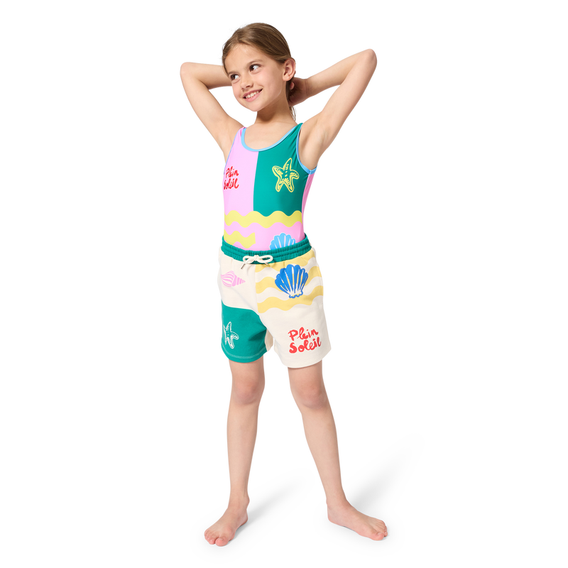 FLEECE KORTE BROEK KIDS AROUND 
                        GIRL