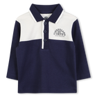 Tweekleurig katoenen poloshirt met geribbelde rand TIMBERLAND 
                    BOY