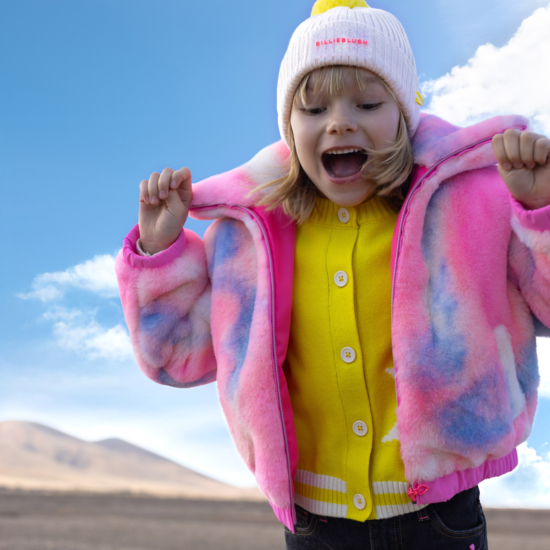 Zachte fleece jas BILLIEBLUSH 
                        GIRL