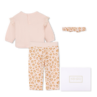Set van sweatshirt, broek en knuffel KENZO KIDS 
                    MEISJE