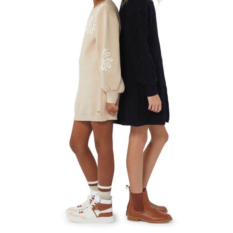 Lederen sneakers met veters CHLOE 
                        GIRL