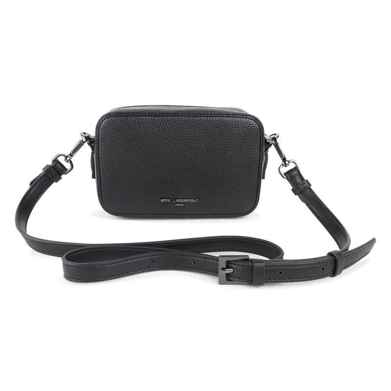 Handtas, generfd en glad gecoat textiel KARL LAGERFELD KIDS 
                        GIRL