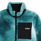 Vest van pluche stof HUGO 
                    BOY