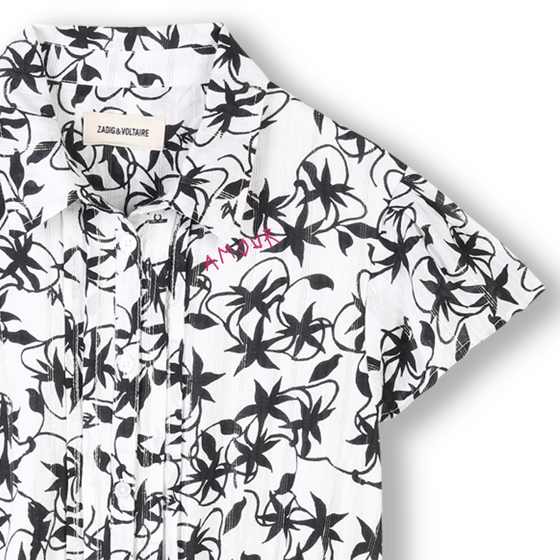 Bedrukte jurk met knopen ZADIG VOLTAIRE 
                        GIRL