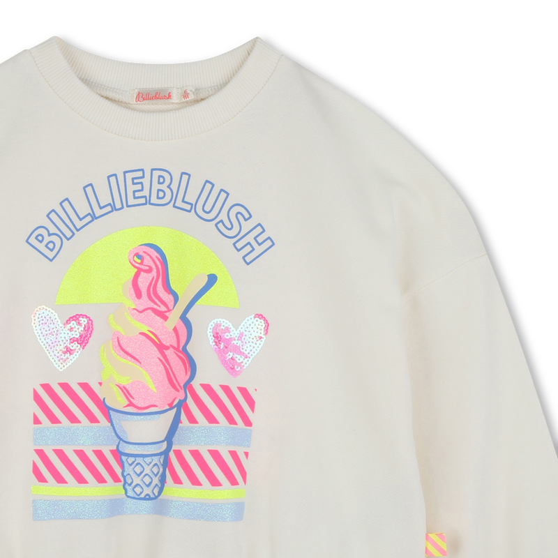 Sweater van fleecekatoen BILLIEBLUSH 
                        GIRL