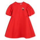 Jurk met ballonmouwen KENZO KIDS 
                    GIRL