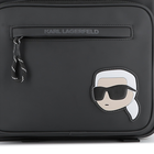 Rugzak van gecoat textiel met rubbereffect KARL LAGERFELD KIDS 
                    BOY
