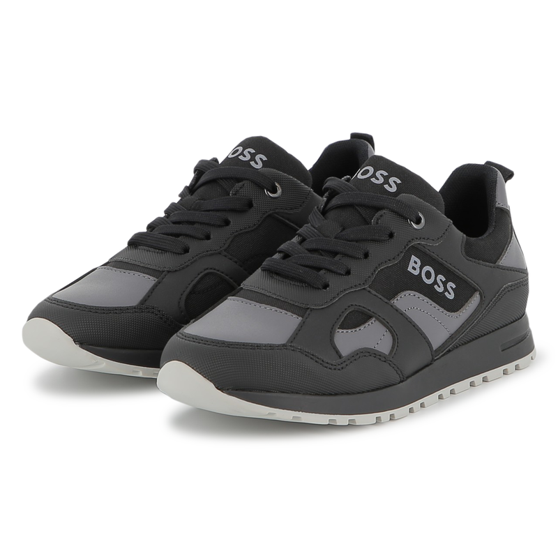 Sneakers van imitatie en canvas BOSS 
                        BOY