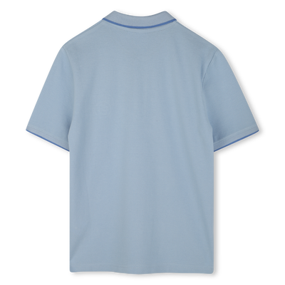 Katoenen polo met rechte snit BOSS BOY