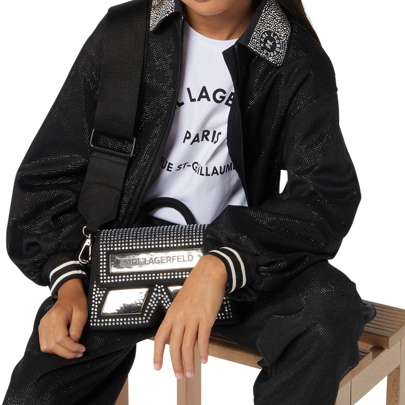 Sweatshirt met versierde kraag KARL LAGERFELD KIDS 
                        GIRL