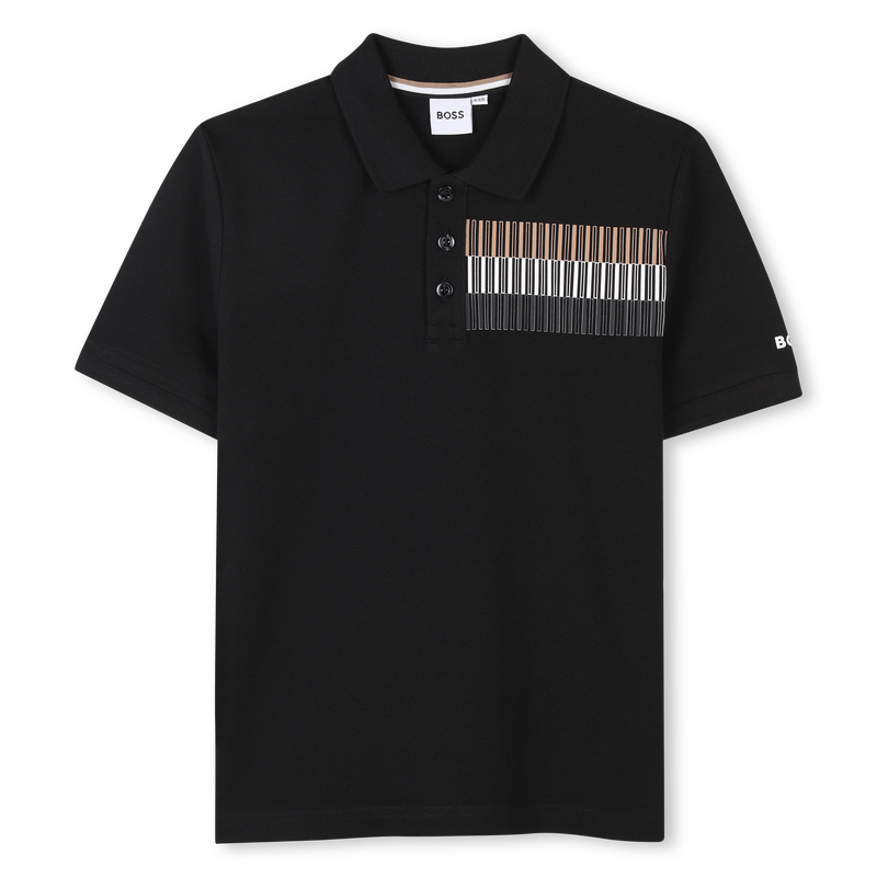 Polo met gestreepte bies BOSS 
                        BOY