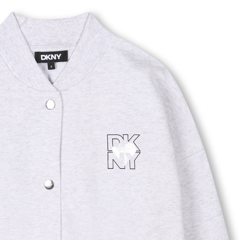 Vestje van fleece katoen DKNY 
                        GIRL