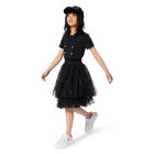 Bi-materiaal ceremoni&euml;le jurk KARL LAGERFELD KIDS 
                    GIRL