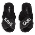 Pantoffels met gekruiste bandjes KARL LAGERFELD KIDS 
                    GIRL