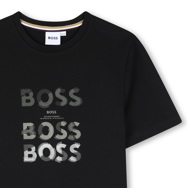 T-shirt met korte mouwen BOSS 
                        BOY