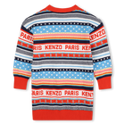 Gebreide jurk met motieven KENZO KIDS 
                    GIRL