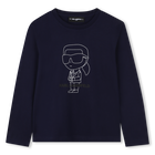 T-shirt met lange mouwen, ELECTRISCH BLAUW, hi-res