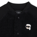 Bi-materiaal vest KARL LAGERFELD KIDS 
                    BOY