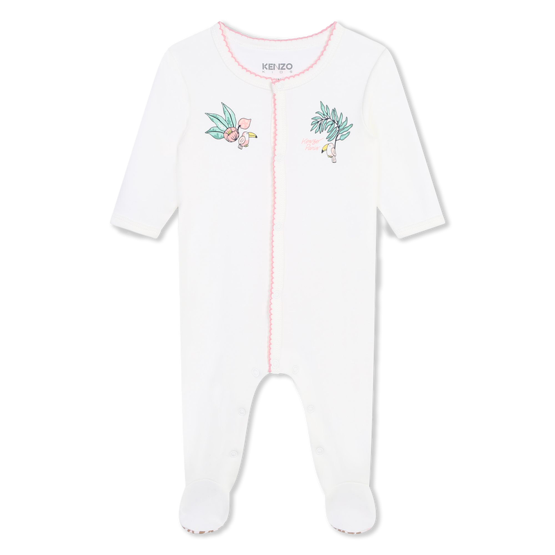 Katoenen pyjama met drukknopen KENZO KIDS 
                        GIRL