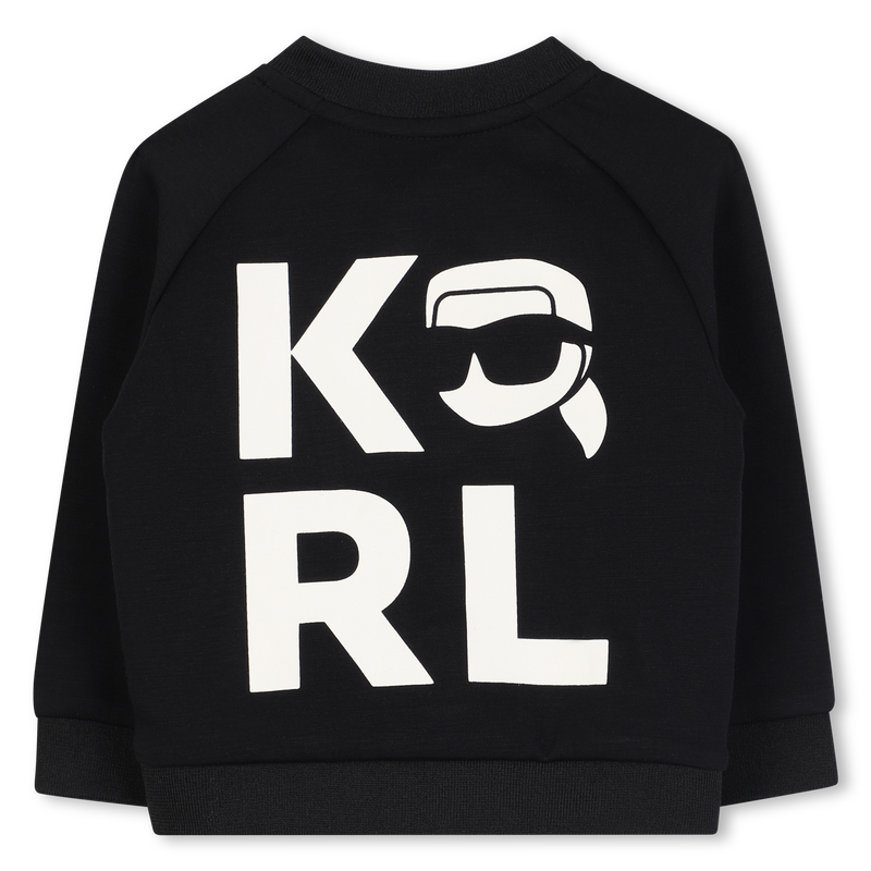 Bi-materiaal vest KARL LAGERFELD KIDS 
                        BOY