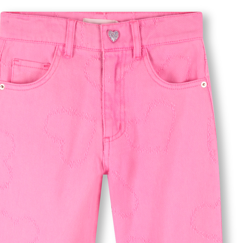 Twill broek met hartjes BILLIEBLUSH 
                        GIRL