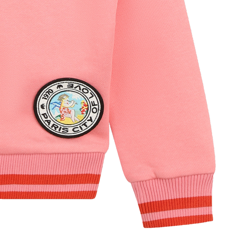 Fleece sweatshirt met rits KENZO KIDS 
                        GIRL