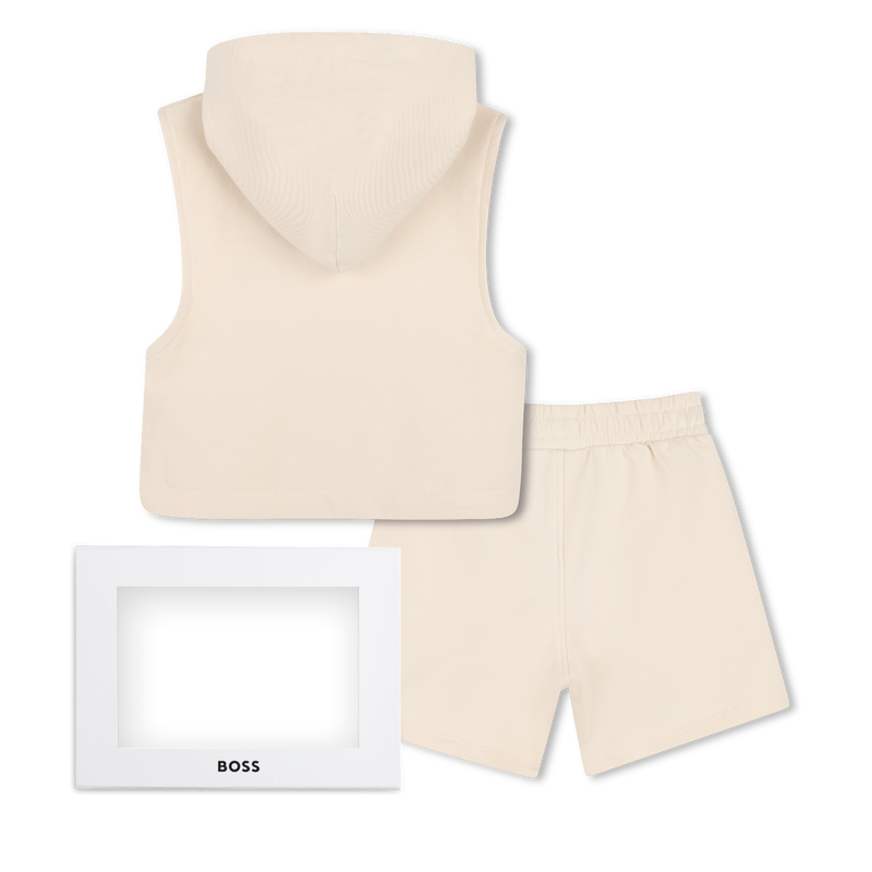 T-SHIRT + SWEATSHIRT + SHORTS SET BOSS 
                        BOY