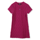 Jurk in wafelstof korte mouwen DKNY 
                    GIRL