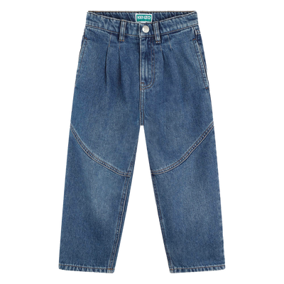 Jeans met deelnaden en plooien KENZO KIDS GIRL