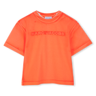 T-shirt met borduursel, PERSIK, hi-res