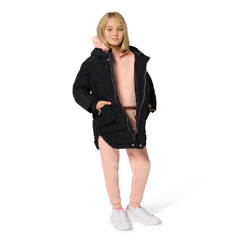 Donsjack met capuchon BOSS 
                        GIRL