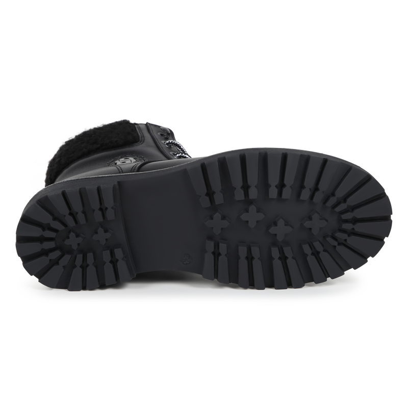 Leren boots met veters en rits BOSS 
                        GIRL