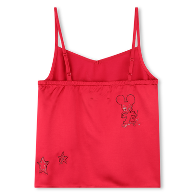 Satijnen hemdje met strass ZADIG & VOLTAIRE GIRL