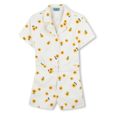 Katoenen jumpsuit KENZO KIDS GIRL